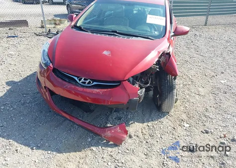 2012 Hyundai Elantra Gls (Ulsan Plant) from USA, damaged, VIN KMHDH4AE7CU329931